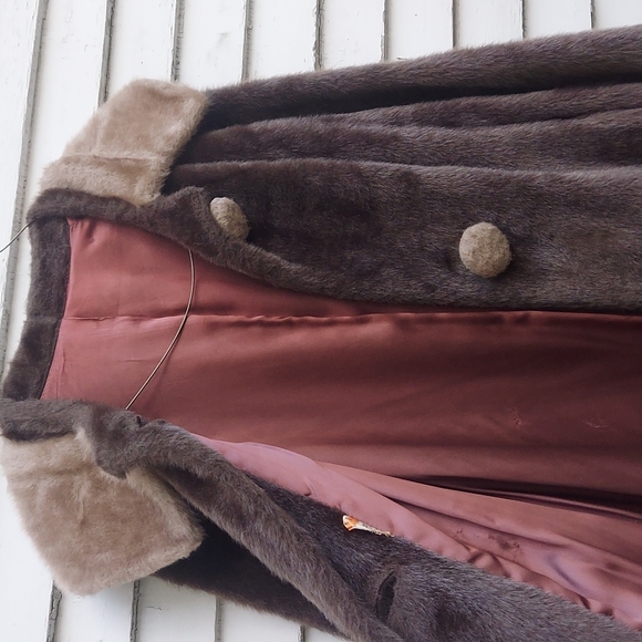 Tudor Jackets & Blazers - Tudor Faux Fur Teddy Coat, 50s Faux Fur Brown Coat, 60s Swing Coat,